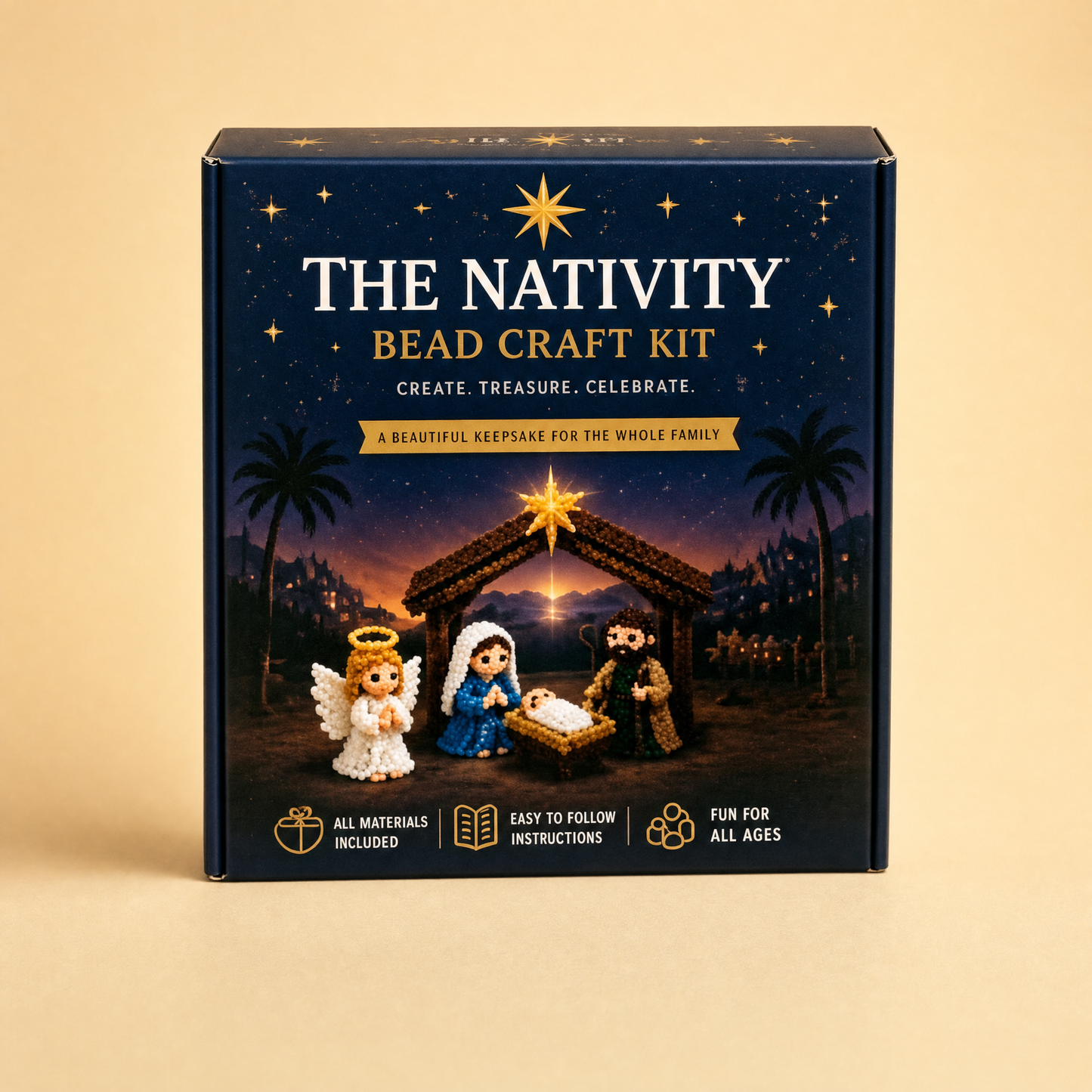 Nativity Bead Craft Kit box, front view