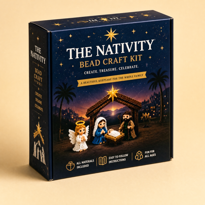 Nativity Bead Craft Kit box, three-quarter angle